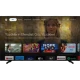 Vestel 70QG9840 Ultra HD 4K QLED televizyon ekranında yayın platformları menüsü ve film içerikleri görülüyor