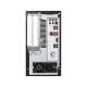MSI Infinite S 9SI-096EU masaüstü bilgisayarın siyah kasası ve bağlantı portlarının bulunduğu arka paneli