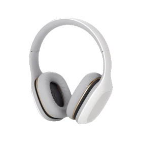Xiaomi Mi Headphones Comfort Kablolu beyaz kulaklık, yumuşak kulak yastıkları ve ayarlanabilir kafa bandıyla.