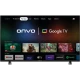 Onvo 43OVF5000AF Full HD LED televizyon, siyah çerçeveli ekranda Google TV arayüzüyle