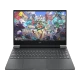 HP Victus Gaming 15-fa2036nt C52QWEA 014 koyu gri oyuncu laptop, renkli oyun ekranı açık