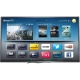 Philips 84PFL9708S Ultra HD 4K LED televizyon, Smart TV arayüzü açık, siyah renkli ekranda uygulamalar görünüyor