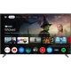 Arçelik A 750 C Ultra HD 4K LED TV, siyah ekranında akıllı TV arayüzü ve uygulamalarla önden görünüm