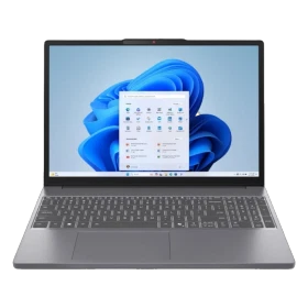 Gri Lenovo IdeaPad Slim 3 83K100Q0TR FR50 iş ve ofis laptopu, açık ekran ve tam klavye görünümü