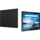 Lenovo Tab M10 TB-X605FC siyah tablet, 3 GB RAM 32 GB depolama; önden ve arkadan görünüm.