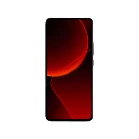 Xiaomi 13T siyah akıllı telefon, tam ekran ön yüz ve ortada kamera deliğiyle önden görünüm