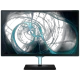 Samsung T24D390 Full HD FHD TV, genel renkli tasarım; soyut mavi renkli ekran görüntüsüyle vitrinde.