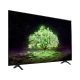 LG OLED48A16LA Ultra HD 4K OLED televizyon ekranında yeşil ışık efektiyle manzara sahnesi görünüyor.