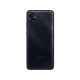 Samsung Galaxy A04e siyah akıllı telefonun arka yüzü, çift kamera ve flaş detayıyla görünüm