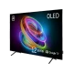 Arçelik A 1265 C AI Ultra HD 4K OLED TV, renkli soyut ekranı ve ayaklı tasarımıyla