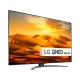 LG 65QNED916QA Ultra HD 4K LED televizyon; kum manzaralı ekran ve ince siyah tasarım gösterimi