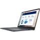Dell Pro 14 Premium BTO207-PA14250-EMEA siyah iş ofis laptop, açık ekran ve bağlantı portları görünüyor.