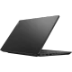 Siyah Lenovo V15 G4 IRU 83A100HXTR K4 iş ve ofis laptopu, yarı açık kapaklı yandan görünüm