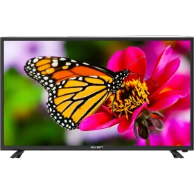 Axen 39 inç Uydu Alıcılı HD Ready LED TV, kelebek ve çiçek görüntüsüyle siyah tasarım