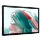 Samsung Galaxy Tab A8 LTE 4G pembe tablet ekranında renkli çizgi desenleri görünüyor