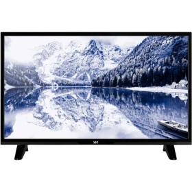 SEG 32SBH515 HD Ready HD LED televizyon, siyah çerçeveli tasarımı ve manzara ekranıyla önden görünüm
