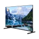 Grundig 55 GKU 700 Ultra HD 4K LED televizyon, dağ ve göl manzarası gösteren siyah ekran