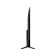 TCL 55V6B Ultra HD 4K LED televizyon siyah renk ayaklı tasarım, yan profil görünüm.