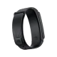 Huawei TalkBand B2 siyah akıllı bileklik, kavisli gövdesi ve ayarlanabilir kayışıyla önden görünür.
