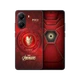 Poco X7 Pro Ironman Edition kırmızı akıllı telefon, ön ekran ve Ironman temalı arka tasarımıyla