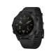 Garmin MARQ Commander Gen 2 siyah akıllı aktivite saati, dayanıklı kasa ve dokuma kayışla önden görünüm
