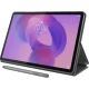 Lenovo Idea Tab TB336FU gri öğrenci tableti; kalem ve kılıf setiyle kullanım için açılı destek görünümü