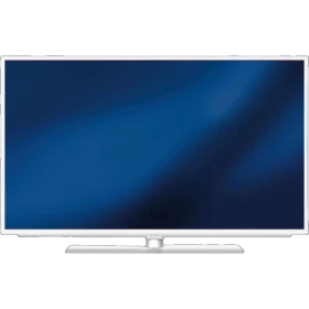 Arçelik A40-LW-8467 Full HD FHD LED televizyon, ince gümüş çerçevesi ve ayaklı tasarımıyla önden görünüm