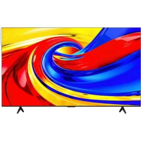 TCL 55P7L Ultra HD 4K LED televizyon; renkli soyut ekran görüntüsüyle vitrin modeli, genel renk.