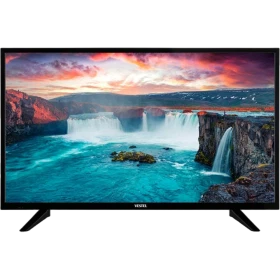 Vestel 39H9400 HD Ready HD TV, siyah çerçeveli LED televizyon ve ayakları