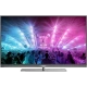 Philips 49PUS7181 Ultra HD 4K LED televizyon; canlı konser ışıklarıyla gösterilen geniş ekran TV vitrin görünümleri