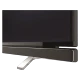 Beko B43L 6532 4B2 Full HD FHD TV’nin siyah ekranı, alt hoparlör ızgarası ve gümüş ayağı