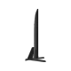 Grundig 55 GEU 9760 A Ultra HD 4K LED televizyonun siyah renkli ince yan profili ve standı