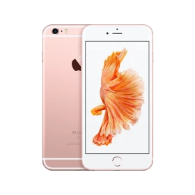 Apple iPhone 6 Plus pembe akıllı telefon, ön ve arka yüzüyle ürün vitrini görünümü