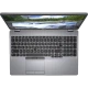 Dell Latitude 5510 N002L551015EMEA_U gri iş laptopu; açık ekran ve entegre klavyeyle ön görünüm.