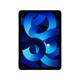 Apple iPad Air 5 Wi‑Fi + Cellular 256 GB mavi renkli tablet ekranı ön yüz görünümü