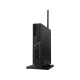 Asus Mini PC PB40-BC178ZV siyah masaüstü bilgisayarın ön ve yan yüzü, USB bağlantı noktalarıyla