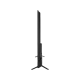 Vestel 70U9600 Ultra HD 4K LED televizyonun siyah renkli ince yan görünümü ve ayakları