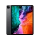 Apple iPad Pro 1024 GB 4G 12,9 inç gri tablet ön yüz ve arka kapak görünümlü.