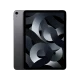 Apple iPad Air 5 Wi-Fi + Cellular 256 GB gri tablet, önden ve arkadan görünümde