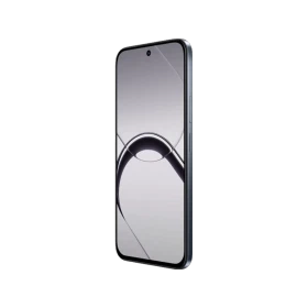 Siyah Realme 16T 5G akıllı telefon, ince çerçeveli ekranı ve yandan görünen modern tasarımıyla