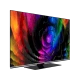 Vestel 55O9900 Ultra HD 4K OLED televizyon, renkli çiçek görüntüsü ve ince siyah çerçevesiyle önden görünür