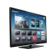 Philips 32PFL4268K 32 inç Full HD LED televizyon; Smart TV arayüzü açık ekranda, genel siyah tasarım