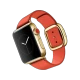 Apple Watch Edition 38 mm, 18 ayar sarı altın kasa ve modern tokalı parlak kırmızı kayışli akıllı saat