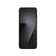 Siyah Samsung Galaxy Z Flip7 FE akıllı telefonun önden görünümü, tam ekran tasarım ve ince çerçeve