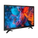 Sunny SN24LED09 HD Ready HD TV, siyah çerçeveli televizyonun renkli ekranı ve ayakları