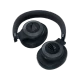 JBL E65BTNC Kablosuz siyah kulaklık, yastıklı kulaklık başlıkları ve ayarlanabilir kafa bandıyla