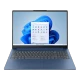 Lenovo IdeaPad Slim 3 83K10062TR-EP12 mavi iş ve ofis laptopu, önden açık ekran ve klavye görünümü
