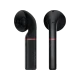 Huawei FreeBuds 2 Pro tam kablosuz siyah kulaklık, iki kulaklık ünitesi yan yana görünür halde