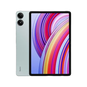 Redmi Pad Pro tablet, 8 GB RAM 128 GB depolama mavi renk; çok renkli ekran tasarımı önden görünüm.
