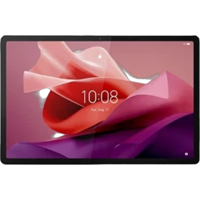 Lenovo Tab P12 TB370FU gri öğrenci tableti, 10:08 açılış ekranıyla önden görünüm